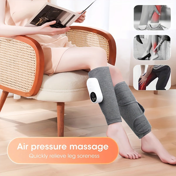 1pc Electric Leg Massager, Charging Calf Air Compression Massager with Heat For Foot, Leg, Cordless Leg Massager, Gifts For Christmas Mother Day Father Day