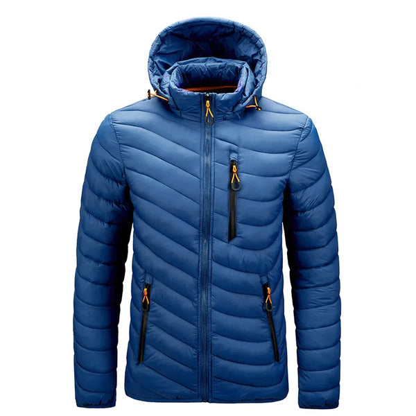 2021 New Men's Autumn Thick Hooded Parkas Mens Fashion Casual Slim Jackets Coat Men Winter Warm Waterproof Jackets