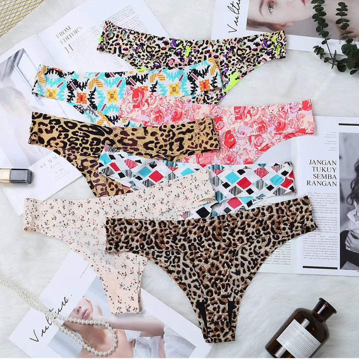 Sexy Leopard Woman Panties Cotton Crotch Underwear Colored Thongs Women's Seamless Underpants Breathable Female Calcinha Lingere - Vogue Vista UK