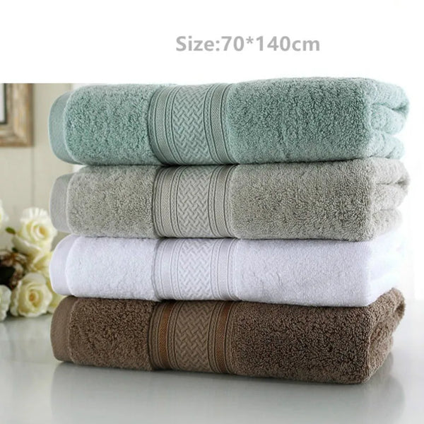 Egyptian Cotton Bath Towels Super absorbent bathroom for home Hotel 650g beach towels for adults Shower 70*140cm Terry towels