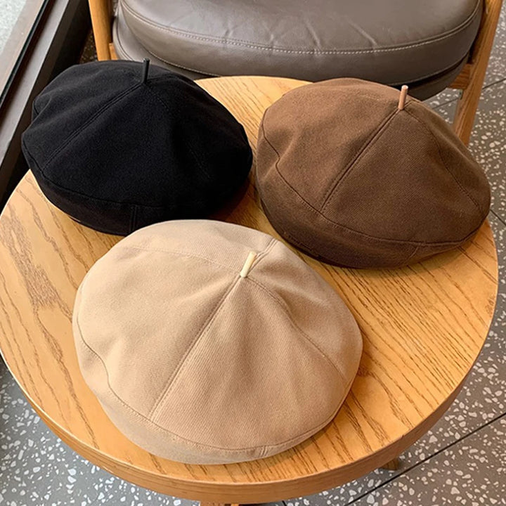 Autumn Winter New Sweet Cool Light Luxury Woolen Hats Retro Versatile Berets Cap - Vogue Vista UK