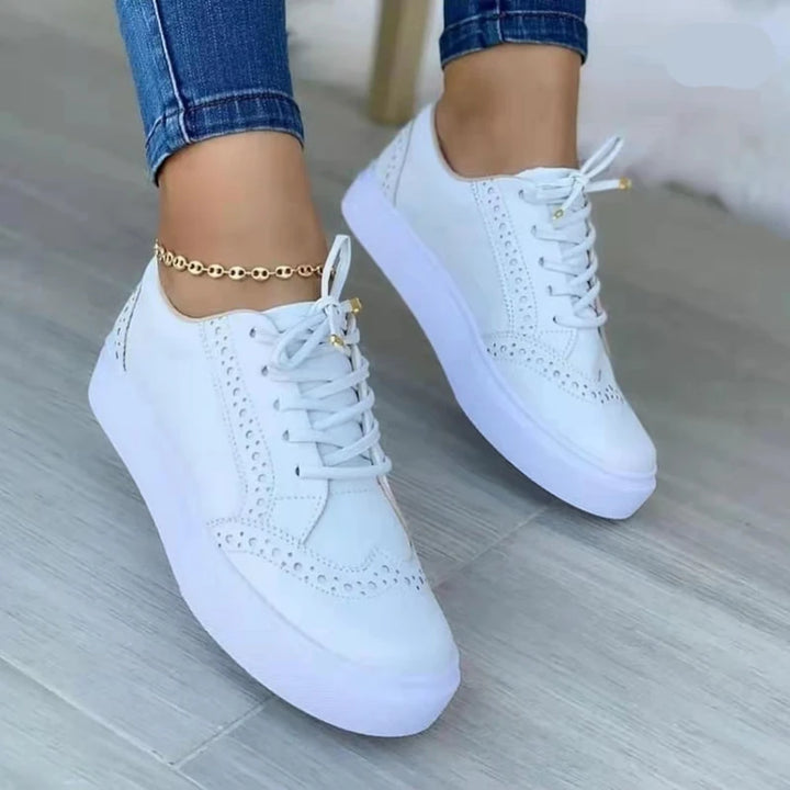 2024 New Sneakers Women Flat Casual Sneaker Spring Fashion Versatile Lace Up Walking Women Shoes Zapatos De Mujer Tendencia - Vogue Vista UK