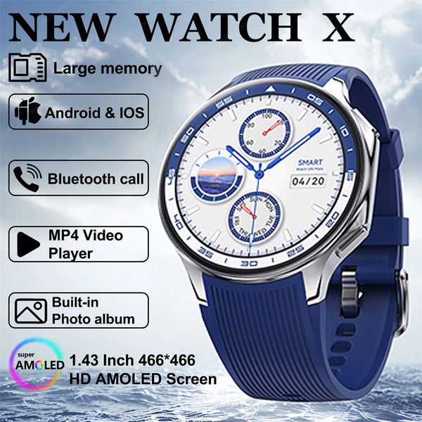 2024 New For Huawei GT5 PRO Smart Watch Men Watch 4 Pro AMOLED HD Screen Bluetooth Call GPS NFC Heart rate BloodSugar SmartWatch