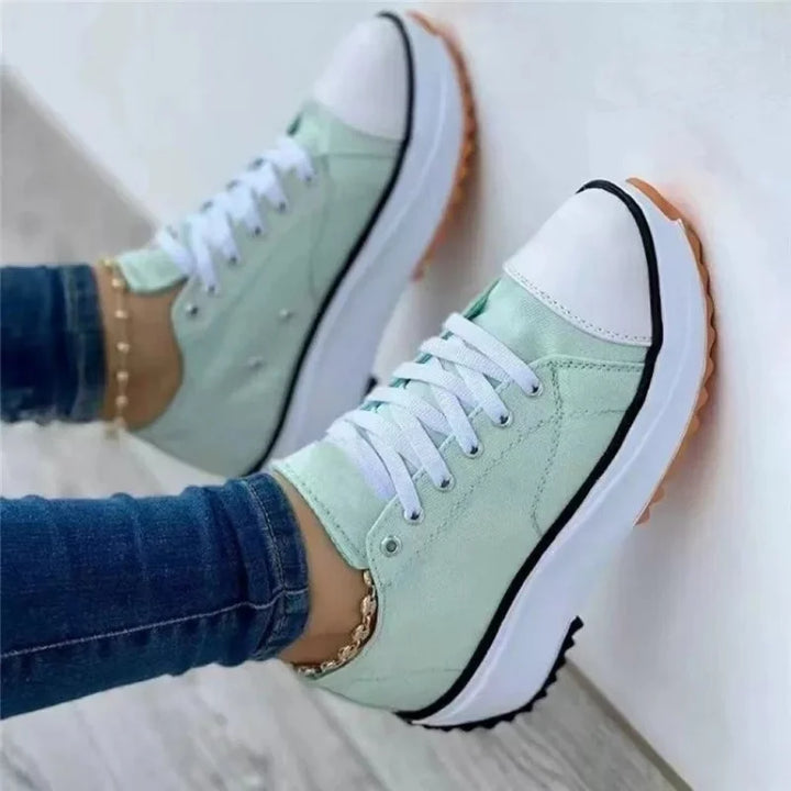 2023 New Fashion Summer Women Casual Shoes Plus Size Sneakers For Women Platform Sport Shoes Female Lace up Tennis Shoes Size 43 - Vogue Vista UK