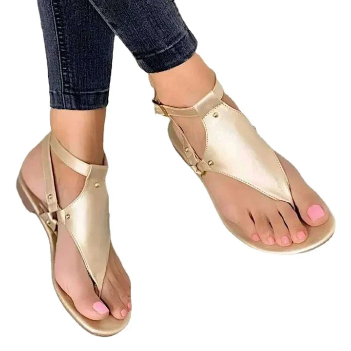 2024 Hot Sale Shoes for Women Basic Women's Sandals Summer Beach Flip-flop Sandals Casual Flats Shoes Fashion Gladiator Sandals - Vogue Vista UK