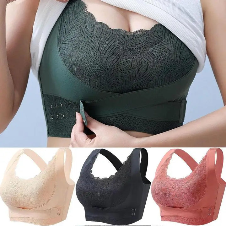 Lymphatic Bra Lymphvity Detoxification and Shaping & Powerful Lifting Bra Full-Coverage T-Shirt Bra Shaping Wireless Silky Bra - Vogue Vista UK