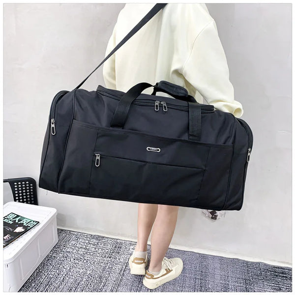 Men Large Holdall Bag Gym Sports Duffle Bag Canvas Travel Weekend Shoulder Bag