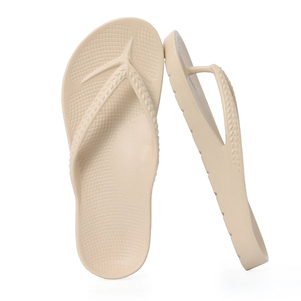 SmilePoP Fashion Flip Flops for Women with Arch Support Yoga Mat Comfortable Summer Beach Walking Thong Cushion Sandals Slip On
