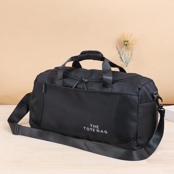 52x27x25cm Large black sport gym tote new duffle bag travel work gear bag
