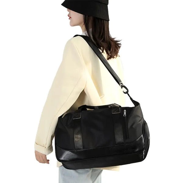 Men Women Gym Duffle Bag Waterproof Large Weekend Travel Sport Holdall Luggage