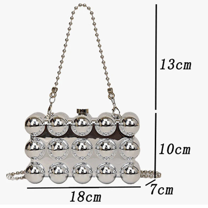 Bubble Acrylic Clutch Handbag for Women Trend 2024 Designer Square Evening Party Bag with Top Handle Shoulder Chain Purse Boxes - Vogue Vista UK