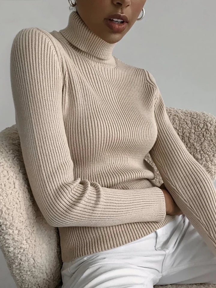 Heliar Women Fall Turtleneck Sweater Knitted Soft Pullovers Cashmere Jumpers Basic Soft Sweaters For Women 2024 Autumn Winter - Vogue Vista UK