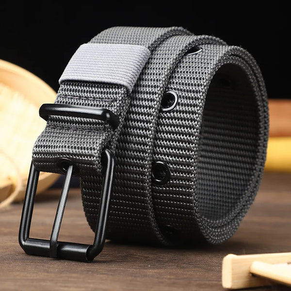 Men's AND WOMEN'S Universal Porous Needle Buckle Canvas Outdoor Jeans Belt - Vogue Vista UK