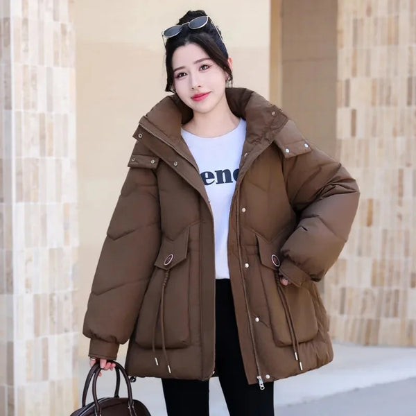 2024 New Snow Wear Coat Parkas Winter Jacket Women Hooded Parka Thick Warm Female Puffer Jackets Student Coats Women Clothes