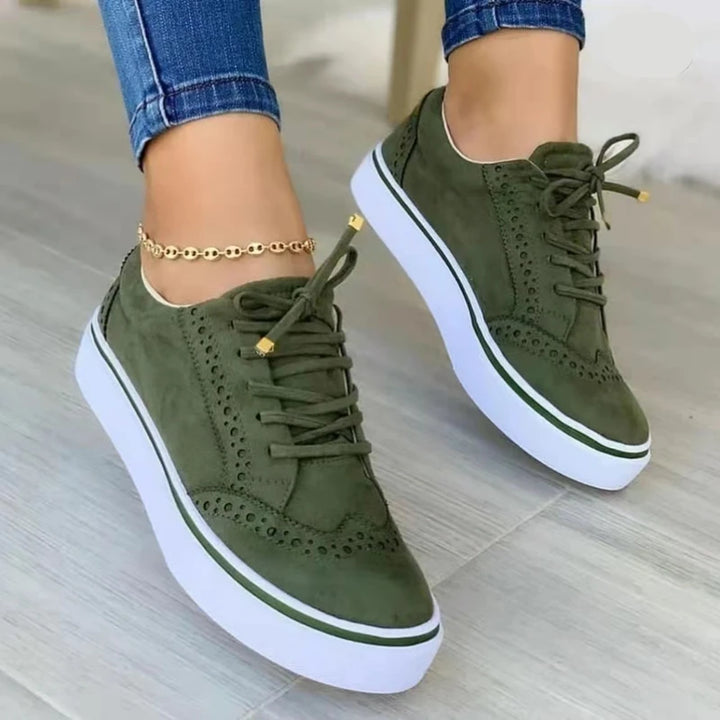 2024 New Sneakers Women Flat Casual Sneaker Spring Fashion Versatile Lace Up Walking Women Shoes Zapatos De Mujer Tendencia - Vogue Vista UK