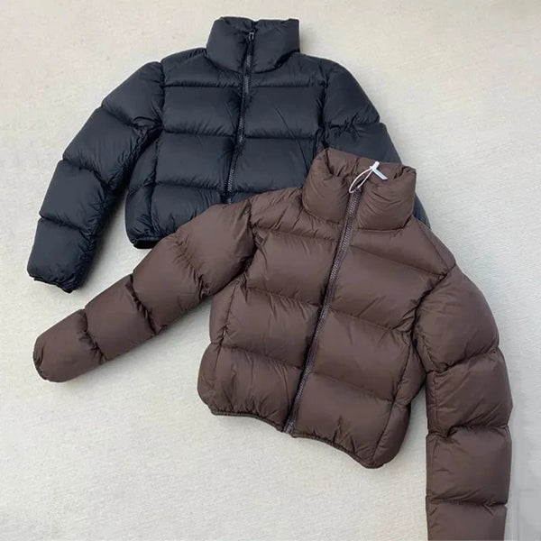 2024 Winter Coat Women Solid Short Parkas Female Puffer Jacket Warm Coat Loose Cotton Padded Jacket Windproof Warm Outerwea