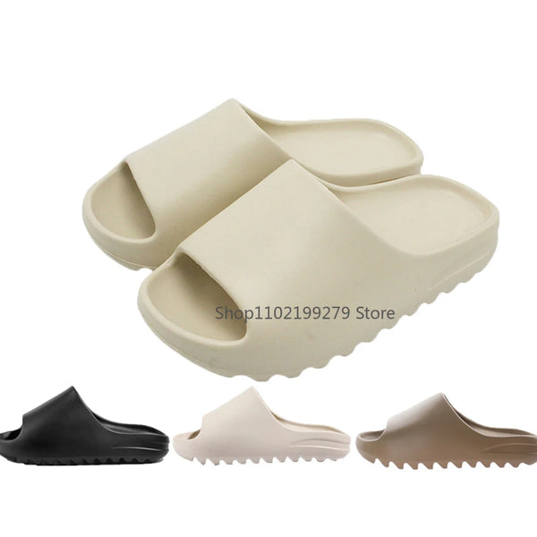 Comwarm 2025 Men's Fashion Summer Slippers Soft EVA Thick-soled Sandals Bathroom Slides Non-slip Beach Slides Coconut Slippers