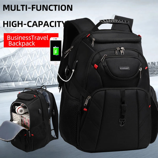 Travel Laptop Backpack, 17 Inch Business Durable Backpack With USB, Waterproof University Backpack For Men And Women - Vogue Vista UK