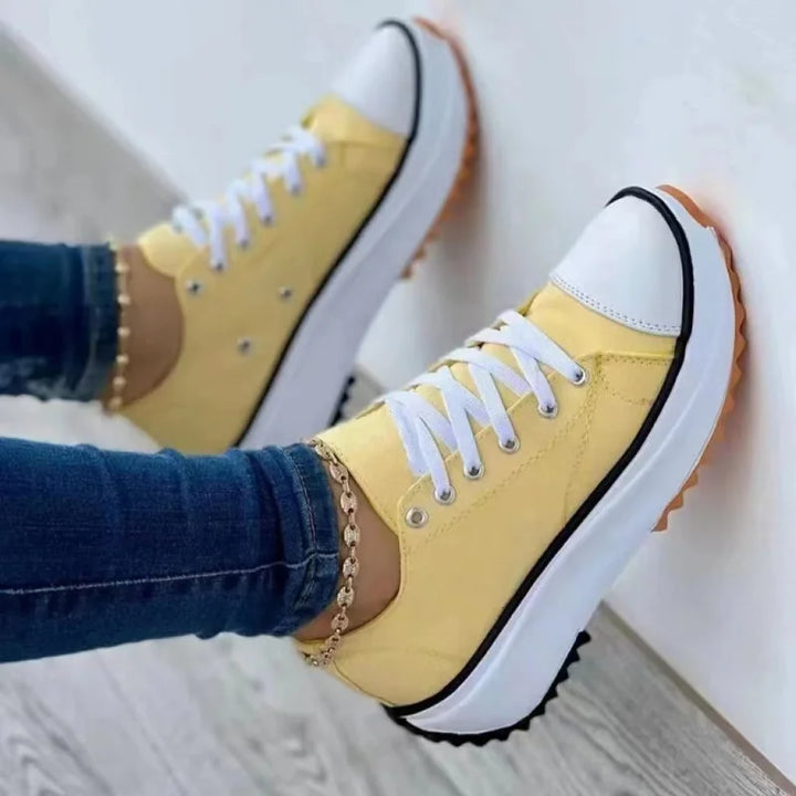 2023 New Fashion Summer Women Casual Shoes Plus Size Sneakers For Women Platform Sport Shoes Female Lace up Tennis Shoes Size 43 - Vogue Vista UK