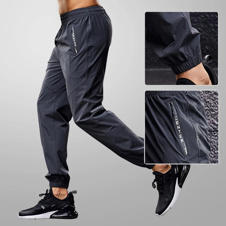 Quick Drying Sport Pants Men Running Pants With Zipper Pockets Training Joggings Sports Trousers Fitness Casual Sweatpants - Vogue Vista UK