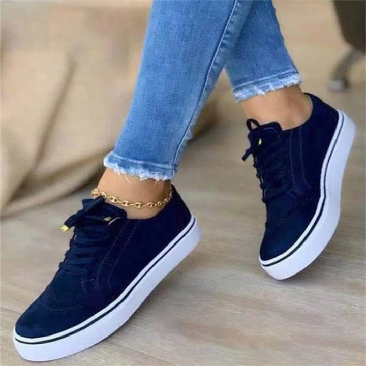 2024 New Sneakers Women Flat Casual Sneaker Spring Fashion Versatile Lace Up Walking Women Shoes Zapatos De Mujer Tendencia - Vogue Vista UK