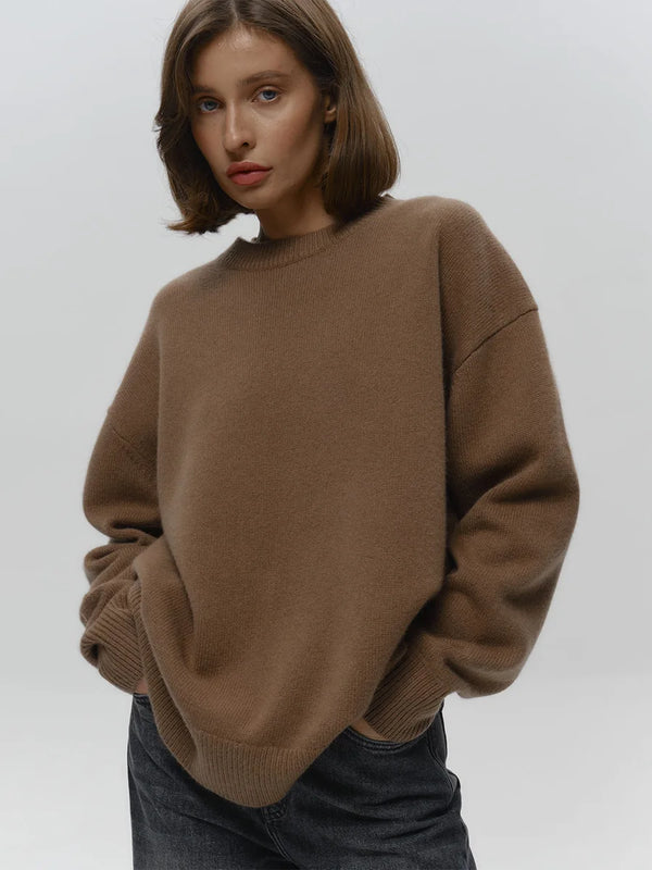 2025 New Autumn Winter Soft Warm Sweater For Women Oversized Loose Casual Knit Pullovers Jumper Female Long Sleeve Sweater Tops