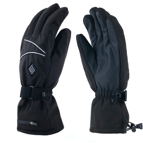 Electric Heated Gloves for Men and Women Water-resistant Winter Warm Touchscreen Gloves Outdoor Sport Gloves Mittens for Skiing