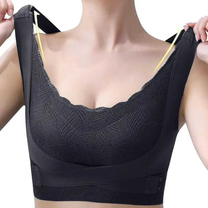 Lymphatic Bra Lymphvity Detoxification and Shaping & Powerful Lifting Bra Full-Coverage T-Shirt Bra Shaping Wireless Silky Bra - Vogue Vista UK