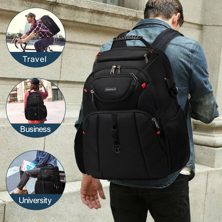 Travel Laptop Backpack, 17 Inch Business Durable Backpack With USB, Waterproof University Backpack For Men And Women - Vogue Vista UK