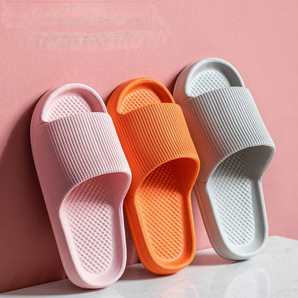 2024 Women's Thick Sole Bathroom Slippers EVA Soft Sole Anti-Slip Indoor Flip Flop New Style womens shoes