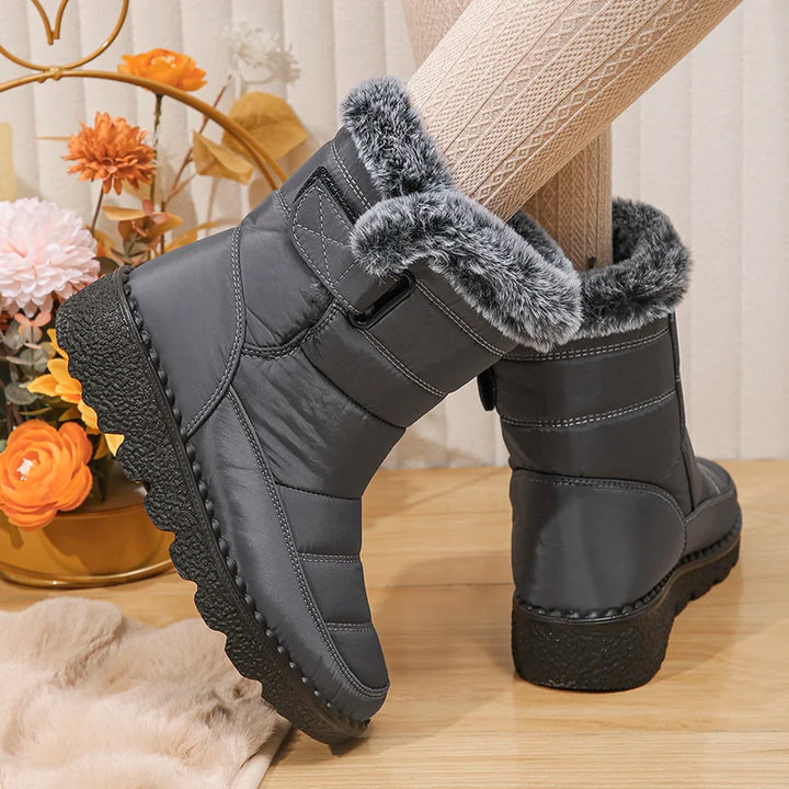 2023 Waterproof Snow Boots for Women Winter Shoes Faux Fur Plush Ankle Boots Woman Plus Size Non-Slip Warm Cotton Botas Mujer - Vogue Vista UK