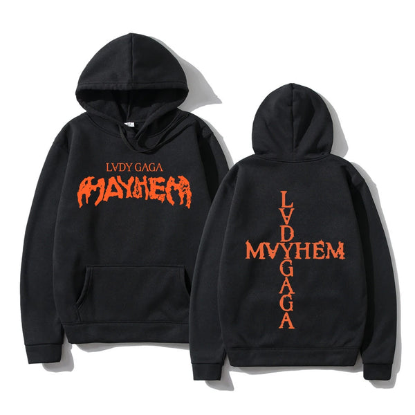 Lady Gaga Mayfem Hoodie Women/Men Aesthetic Letter Printed Hoodie unisex autumn/winter hip-hop sweatshirt