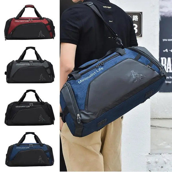 Large Nylon Tote Bag Waterproof And Anti-Scratch Gym Duffel Bag Sports Anti-Scratch Gym Duffle Bag With Seperate Anti-Odor Shoe