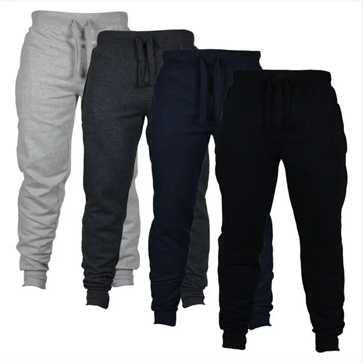 Men's Athletic Trainning Joggers Casual Loose Fit Sweatpants Spring Fall Fleece Lined Pants Elastic Waist Drawstring Trousers - Vogue Vista UK