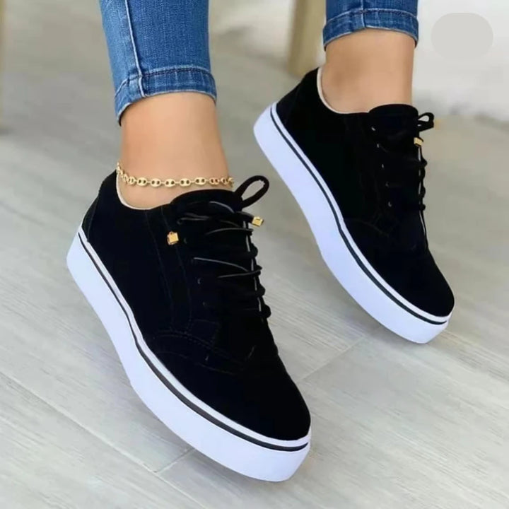 2024 New Sneakers Women Flat Casual Sneaker Spring Fashion Versatile Lace Up Walking Women Shoes Zapatos De Mujer Tendencia - Vogue Vista UK