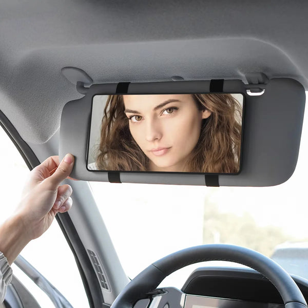 New universal sun visor, high-definition makeup mirror, women's shoulder strap with no-light mirror, car interior accessories