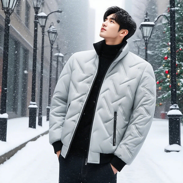 New 2025 autumn/winter men's streetwear casual jacket men's fashion clothing men's warm jacket zipper pocket design