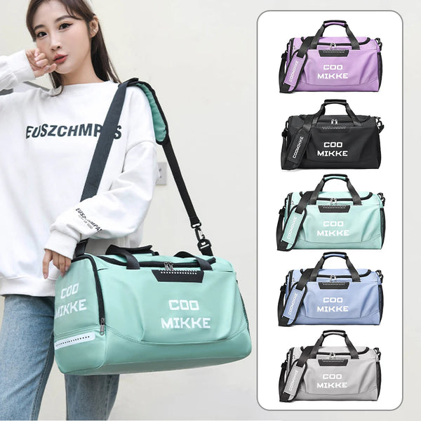Sports Bag Waterproof Large Capacity Dry Wet Separation Bags with Shoe Compartment Multifunctional Wear-resistant for Men Women