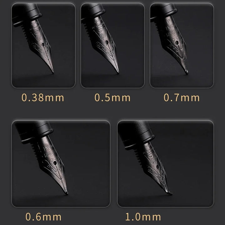 Luxury Titanium Nib Fountain Pen Writing Signing Calligraphy Pens Gift Office Stationery Supplies Glass fountain pen Glass pen - Vogue Vista UK