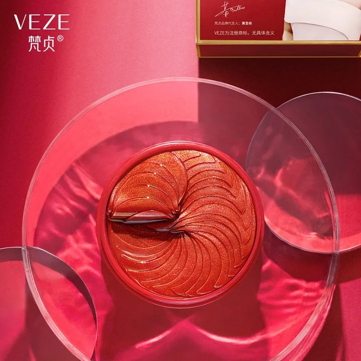 60PCS Dragon's Blood Collagen Hydrogel Eye Masks Anti-Wrinkle Dark Circle Corrector Moisturizing Skin Care Eye Patches - Vogue Vista UK