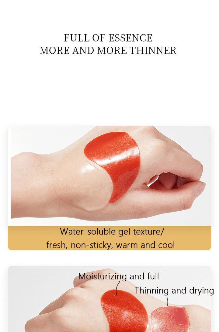 60PCS Dragon's Blood Collagen Hydrogel Eye Masks Anti-Wrinkle Dark Circle Corrector Moisturizing Skin Care Eye Patches - Vogue Vista UK