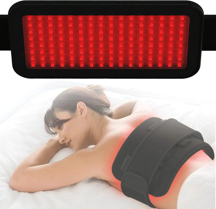 KTS Body Pain Red Light Therapy Belt 128pcs Diodes 880nm Infrared Light Therapy Wrap Back Knee Elbow Feet Relief Heating Pad - Vogue Vista UK