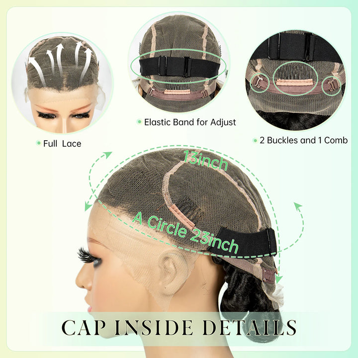 Full Lace Braided Wigs Crochet Twisted Wigs Synthetic Knotless Cornrow Transparent Lace Front Wigs for Black Women - Vogue Vista UK