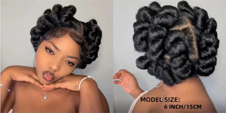 Synthetic Full Lace Handmade Bantu Braided Wigs Short Cute Natural Braided Lace Wigs For Black Women Knotless Braids Wigs - Vogue Vista UK