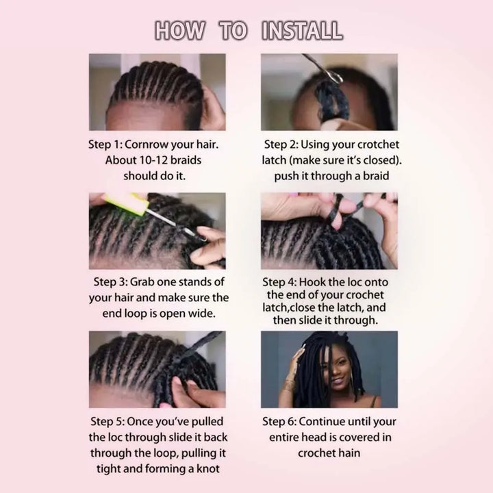 1/3/5 Packs Pre-looped Yanky Twist Crochet Braids Hair 10 Inch 30 Strands/Pack Synthetic Braids Hair Boho Crochet Braid Hair - Vogue Vista UK