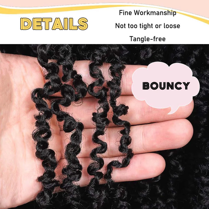 1/3/5 Packs Pre-looped Yanky Twist Crochet Braids Hair 10 Inch 30 Strands/Pack Synthetic Braids Hair Boho Crochet Braid Hair - Vogue Vista UK