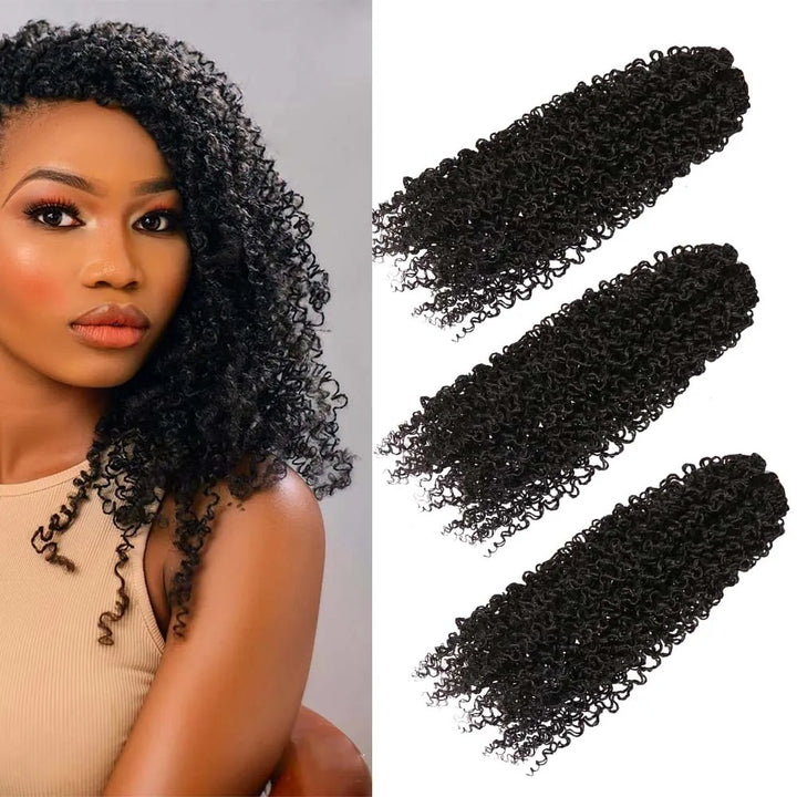 1/3/5 Packs Pre-looped Yanky Twist Crochet Braids Hair 10 Inch 30 Strands/Pack Synthetic Braids Hair Boho Crochet Braid Hair - Vogue Vista UK