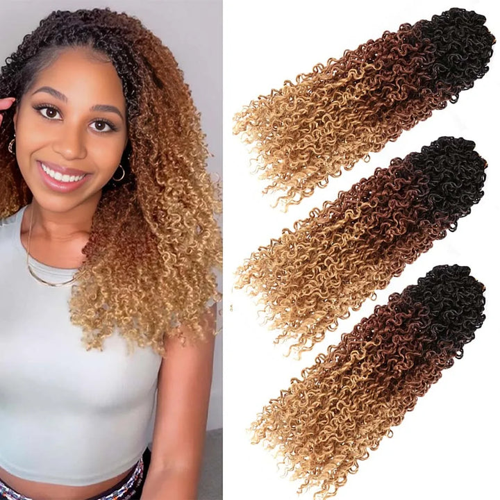 1/3/5 Packs Pre-looped Yanky Twist Crochet Braids Hair 10 Inch 30 Strands/Pack Synthetic Braids Hair Boho Crochet Braid Hair - Vogue Vista UK