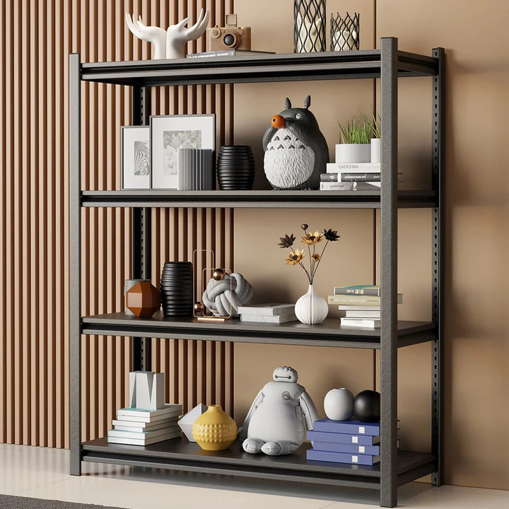 3/4 Tier storage rack Shelving Heavy Duty, Adjustable supermarket shelves carbon steel warehouse racks household storage racks - Vogue Vista UK