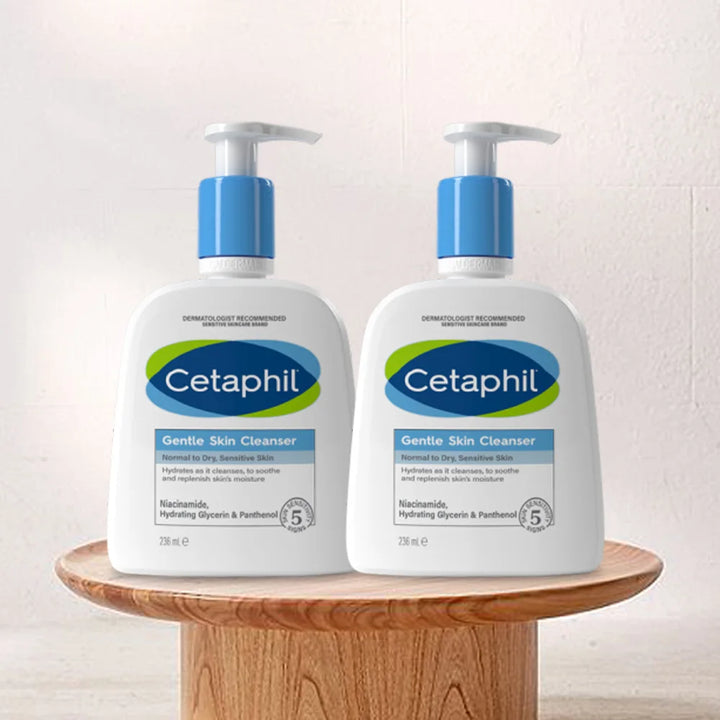 CETAPHIL GENTLE SKIN CLEANSER 473ML,  vitamin B3, B5, hydrating Glycerin, Suitable dry & sensitive skin - Vogue Vista UK